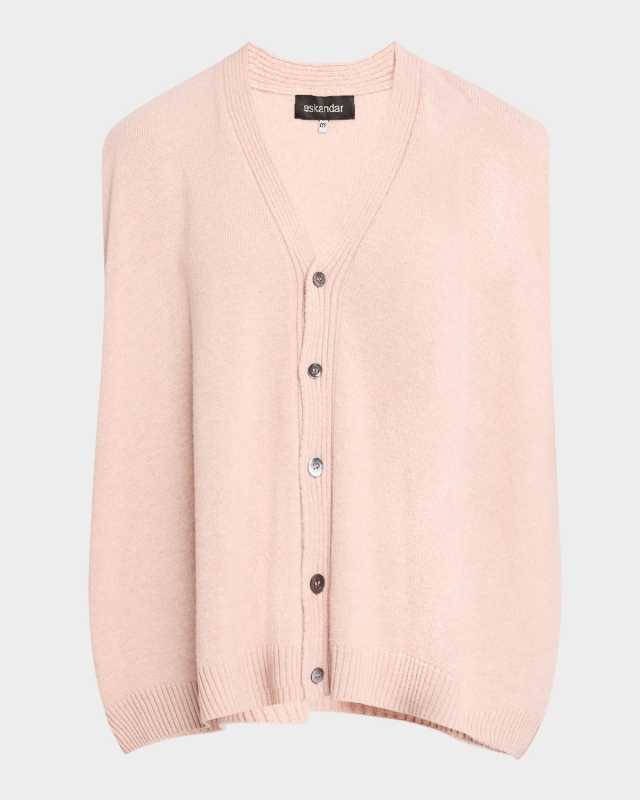 A-Line Sleeveless V-Neck Cashmere Sweater